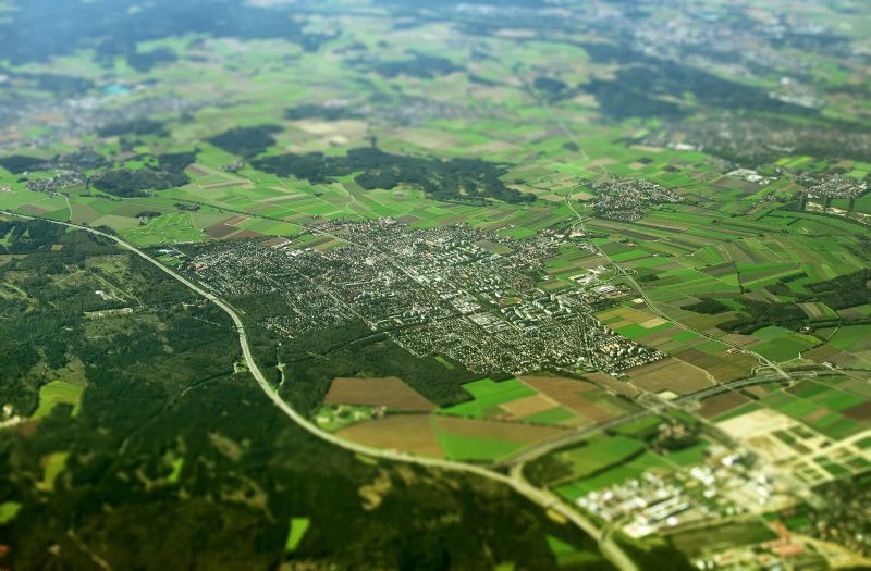 Luftaufnahme von Germering